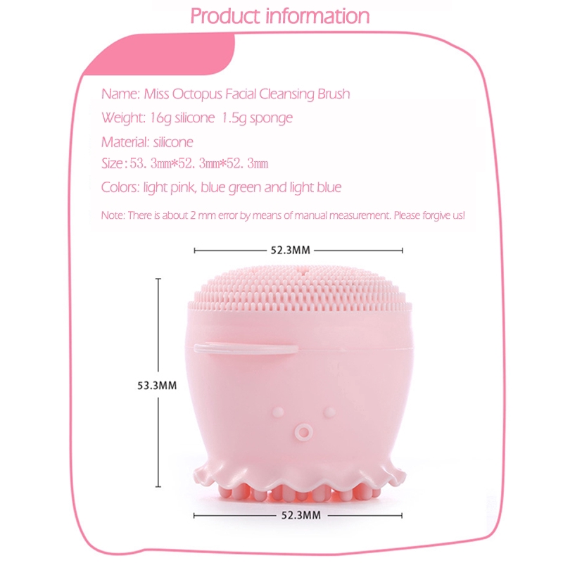 Bàn chải bạch tuộc silicon rửa mặt làm sạch | BigBuy360 - bigbuy360.vn