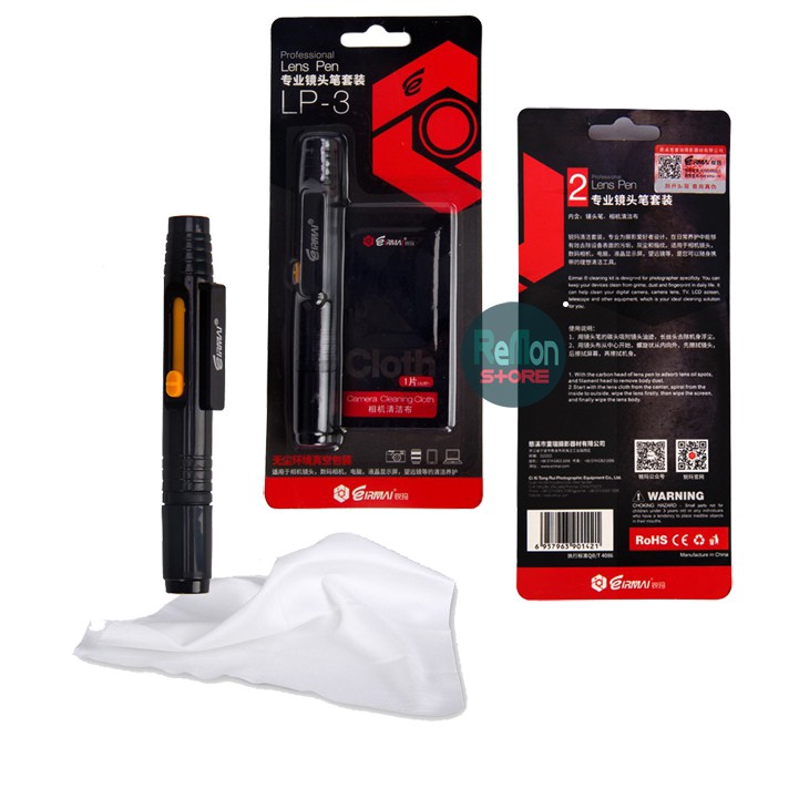 Kit Bút lau ống kính và Khăn lau lens vệ sinh chuyên dụng