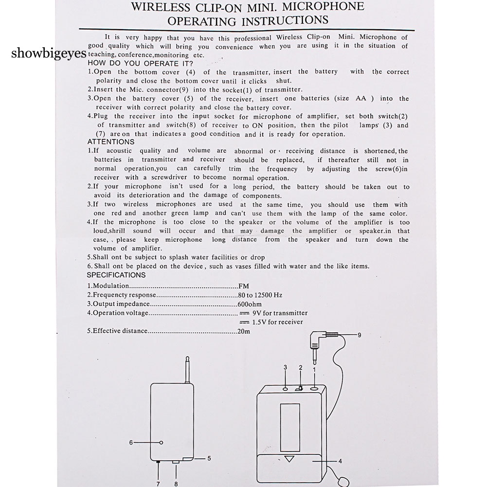Bộ micro kẹp cổ áo kèm phụ kiện chất lượng cao tiện dụng