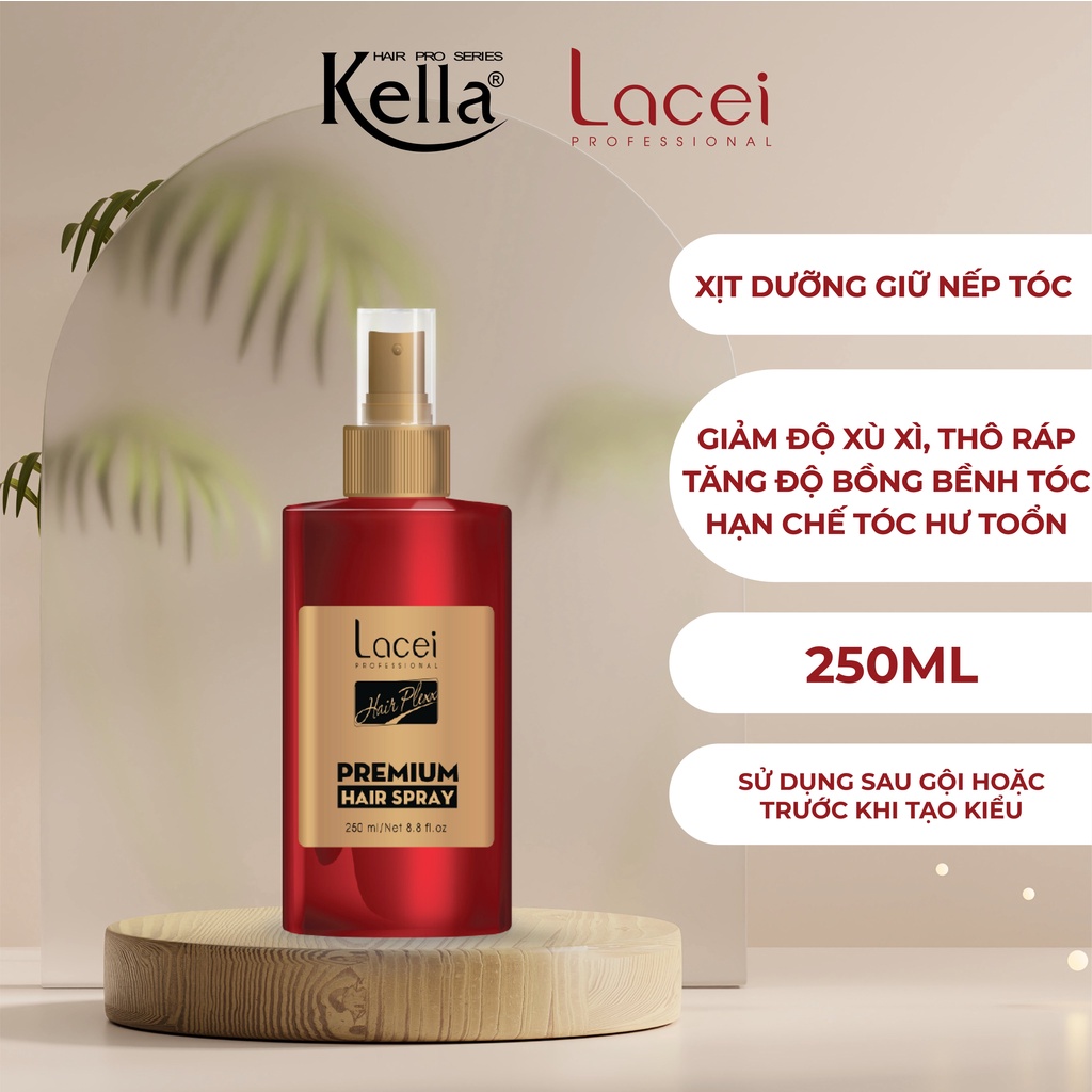 Xịt dưỡng giữ nếp tóc Lacei Hair Plexx (Chai 250ml)