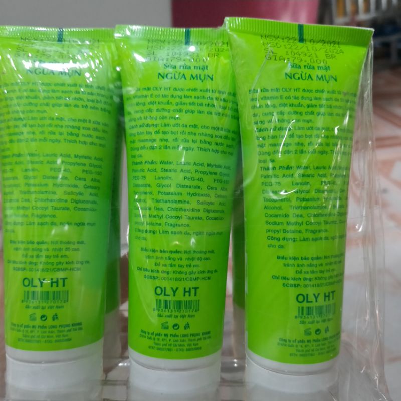 Sữa rửa mặt Oly HT ngăn ngừa mụn
