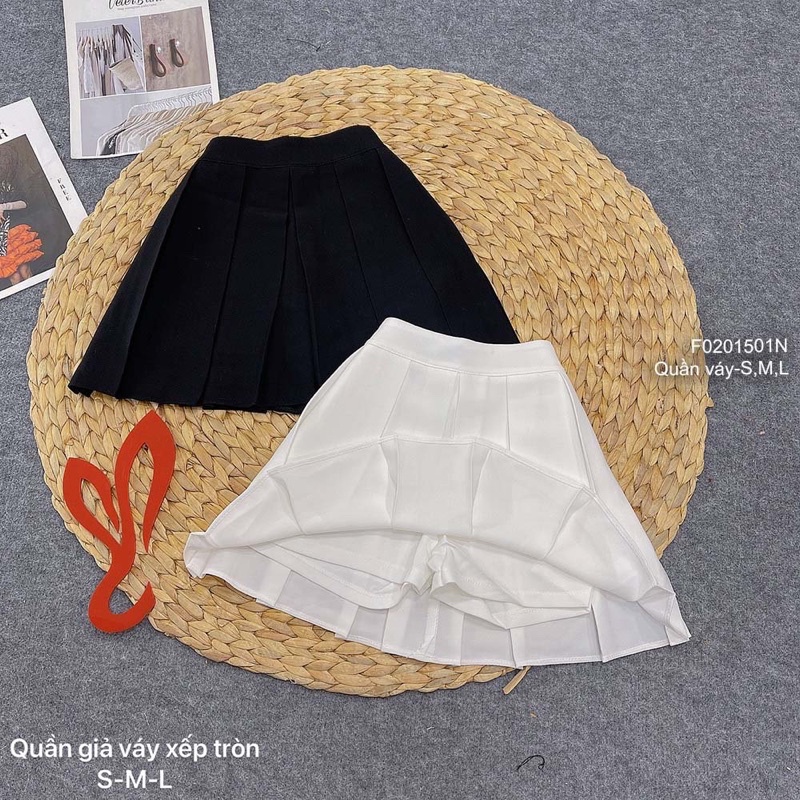 Quần váy xòe xếp ly