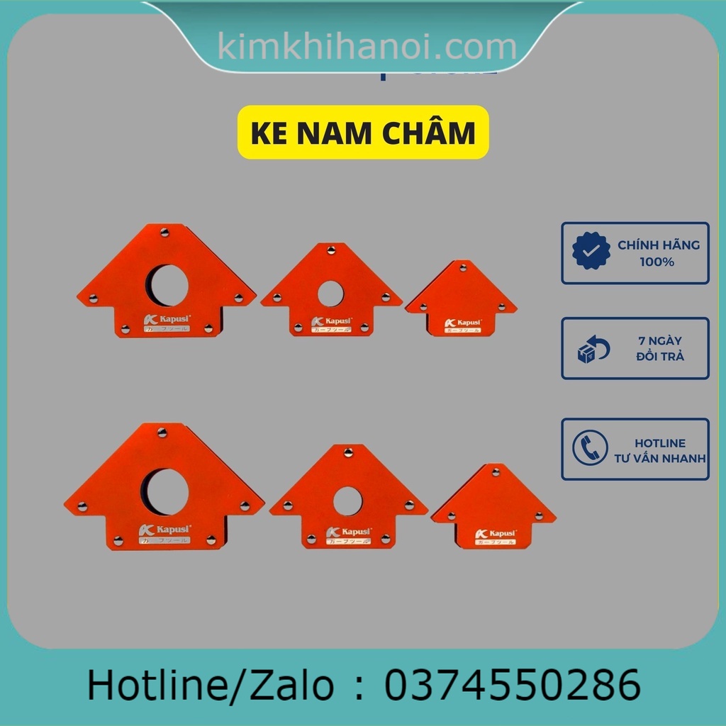 Ke góc nam châm Kapusi NHẬT ke góc vuông - 12kg 22kg 33kg - ê ke góc vuông