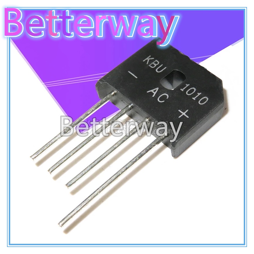 5 CHIẾC KBU1010 KBU-1010 10A 1000V diode cầu chỉnh lưu KBU1510 KBU-1510 KBU808 KBU-808 KBU810 KBU-81