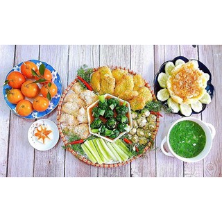Mẹt tre 40cm đựng set ăn 4 người