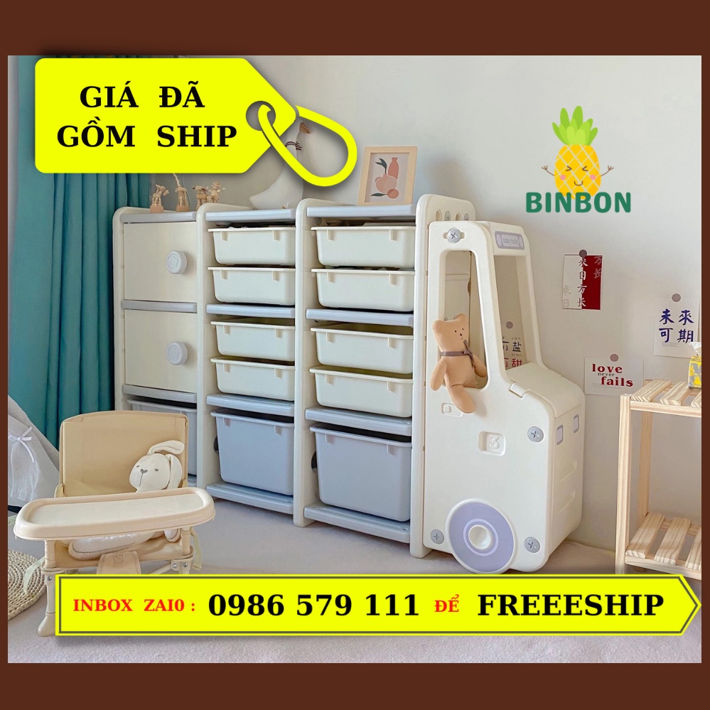 (giá đã có shiip) Tủ Oto Bus , mặt trăng ( 6 ngăn / 9 ngăn ) đựng đồ cho mẹ và bé * zj3 BabyPods * inbox để miễn shiip