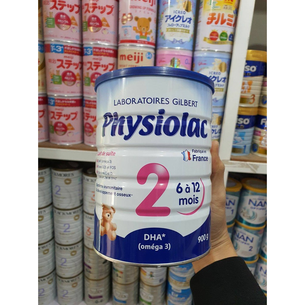 Sữa bột Physiolac số 1, 2, 3 900g [Mẫu mới]