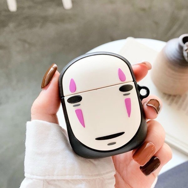 NO FACE MAN] Case Vỏ Bao Airpods Đựng Tai Nghe Airpod 1 2 silicon dẻo Tặng kèm móc sắt Cover i11, i12... VÔ DIỆN NAM