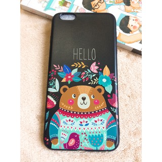 Ốp iphone 7/8 Plus Gấu xanh mint