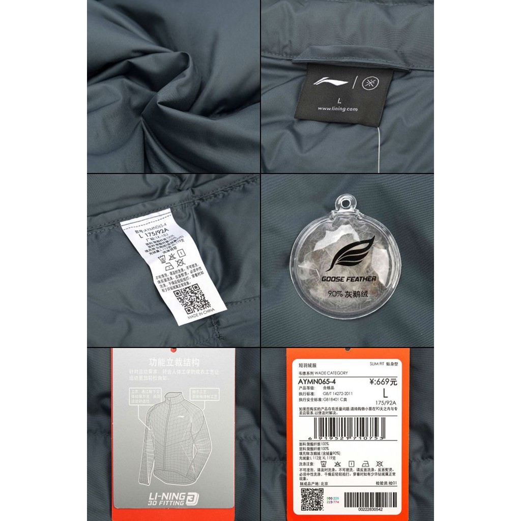 Áo khoác lông vũ Lining AYMN065 | BigBuy360 - bigbuy360.vn