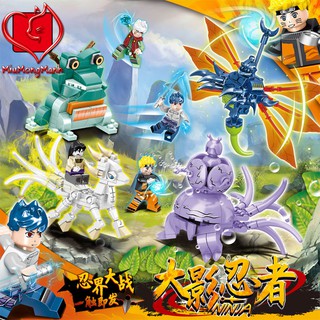 Linh thú đại chiến ninja naruto đồ chơi lắp ráp xếp hình