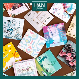 Set 10 tờ sticker giấy Washi FreeStyle (Mẫu 1 đến 12) - Trang trí sổ tay Bullet Journal - DIY - Hyun Boutique