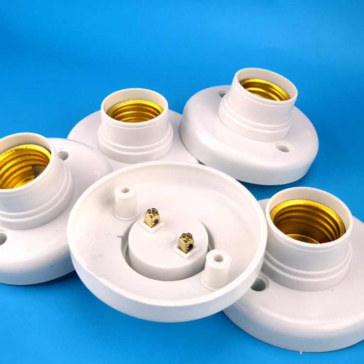 Đui đèn E27,đui đèn xoáy gắn tường