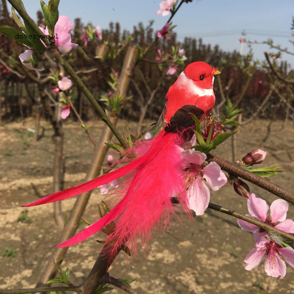 Mô hình chim nhân tạo bằng xốp trang trí sân vườn