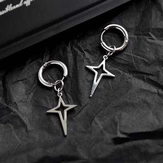 Bông tai hình ngôi sao bằng thép không gỉ phong cách cổ điển không phai màu 