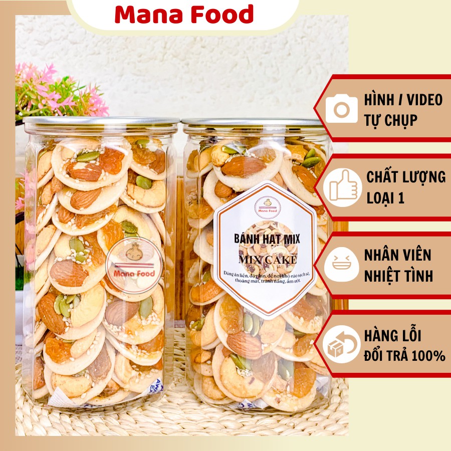 300G Bánh Đồng Tiền Mix Hạt Dinh Dưỡng Mana Food | bánh đồng tiền, bánh hạt mix | Hàng nhập khẩu - Ngon, Chất lượng