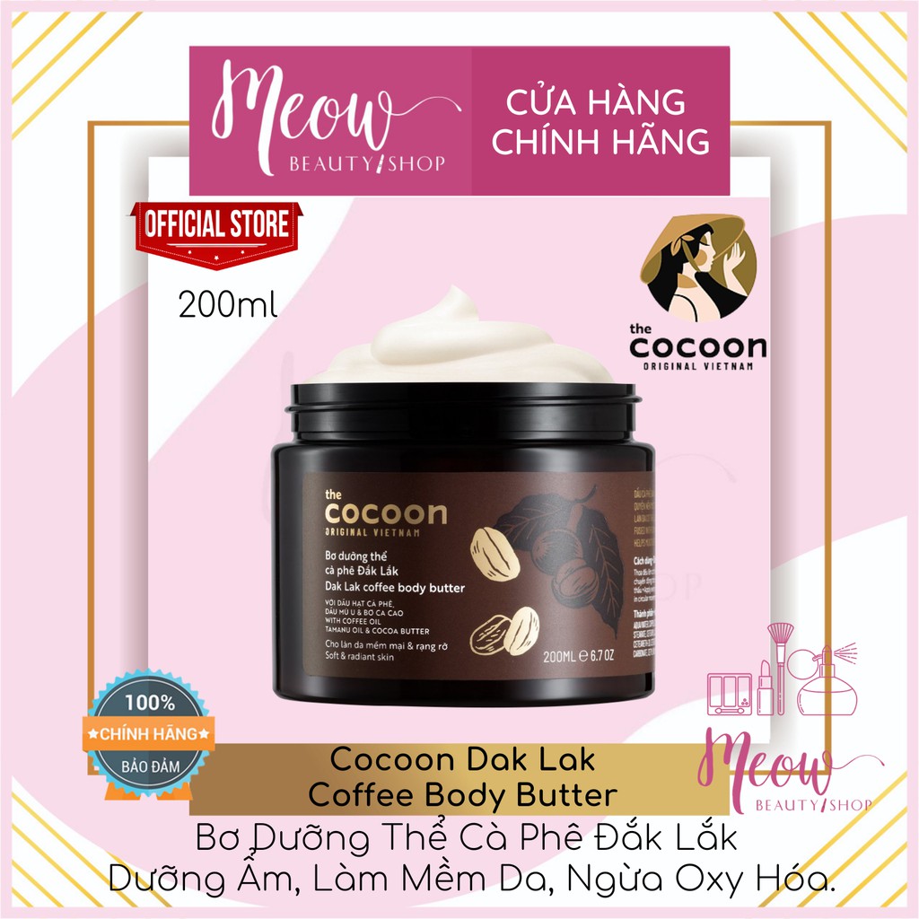 Bơ dưỡng thể Cocoon cà phê Đắk Lắk  200ml