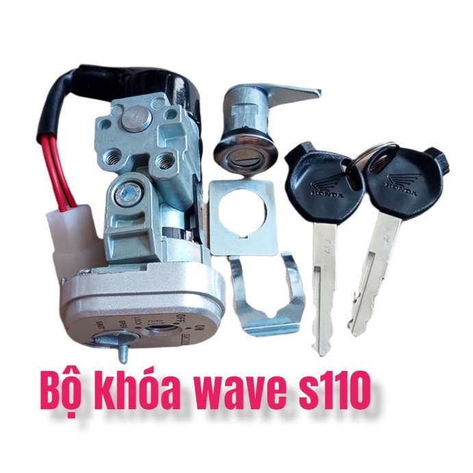 Bộ ổ khóa xe wave s110 hàng cao cấp