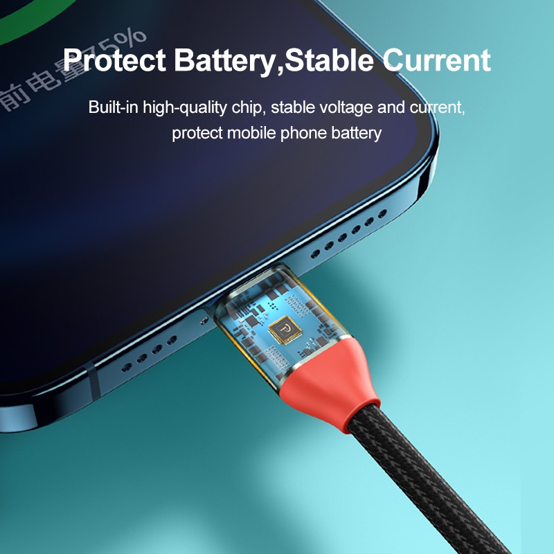 Dây cáp sạc nhanh OATSBASF 3 trong 1 cổng Type C Micro USB có nam châm