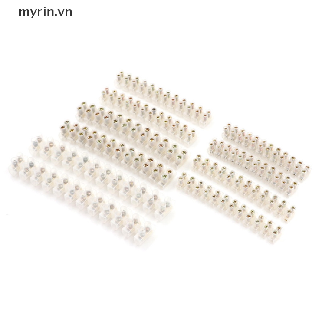 Set 2 Khối Đấu Nối Dây Điện Đầu Cuối 12 Vị Trí 10A / 20A / 30A / 3A / 6A