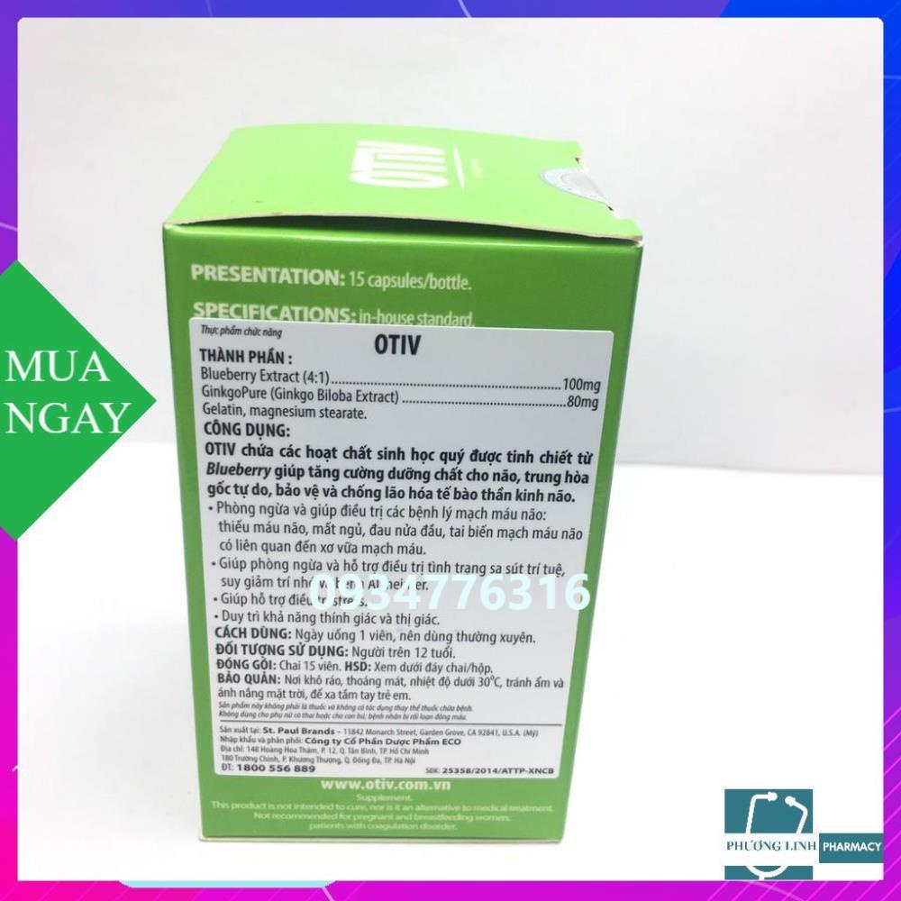 Otiv lọ 15 viên hàng chính hãng có tem tích điểm