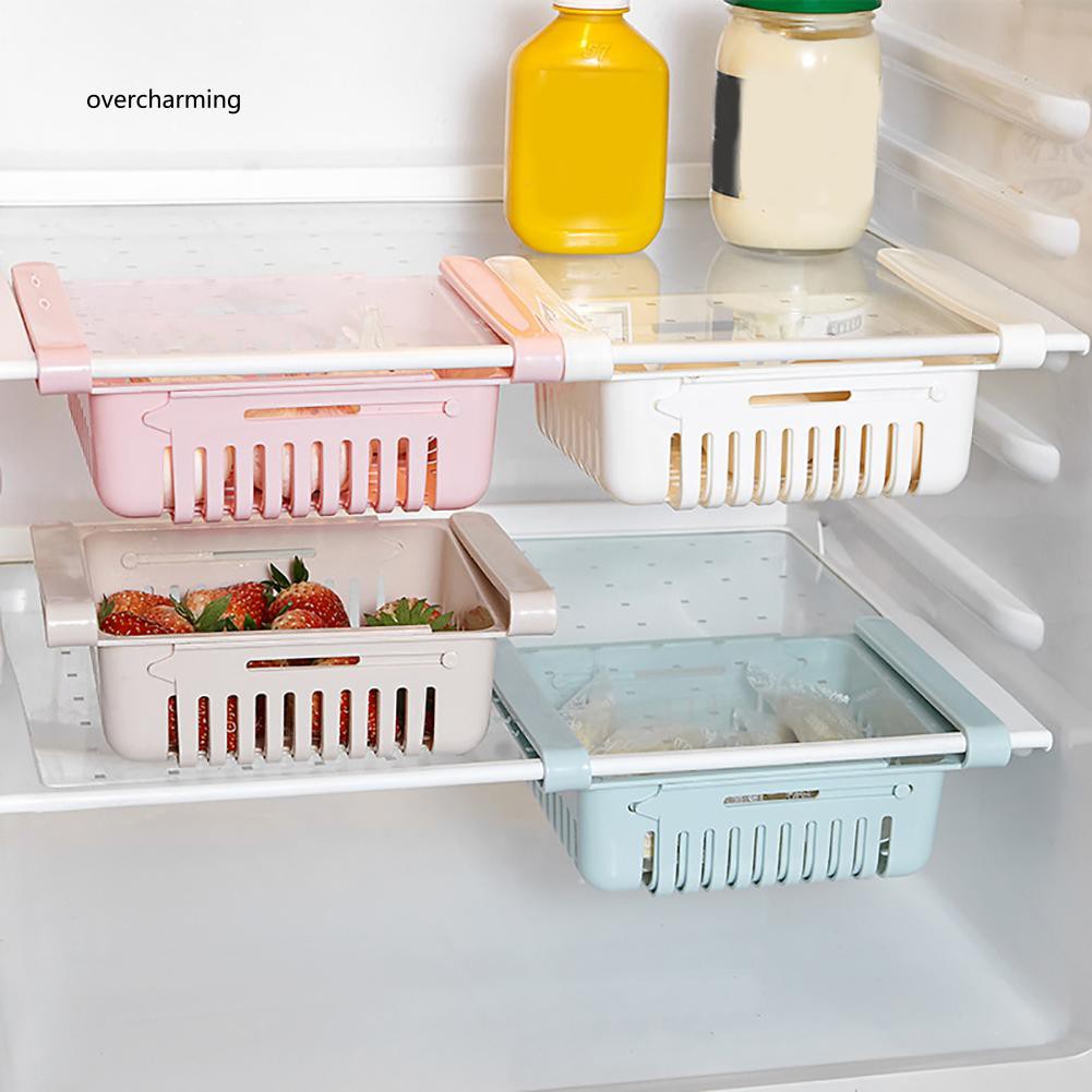Giá Đựng Đổ Gài Tủ Lạnh Rút Gọn Tiện Lợi, kệ gài tủ lạnh Baby Shopping