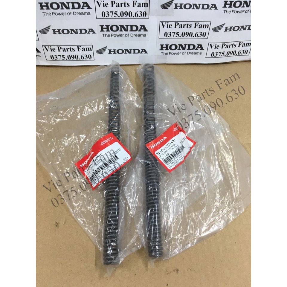 Cặp lò xo phuộc, giảm xóc trước Future 125 2018-2022/ Fu Led, hàng chính hãng Honda mới 100%