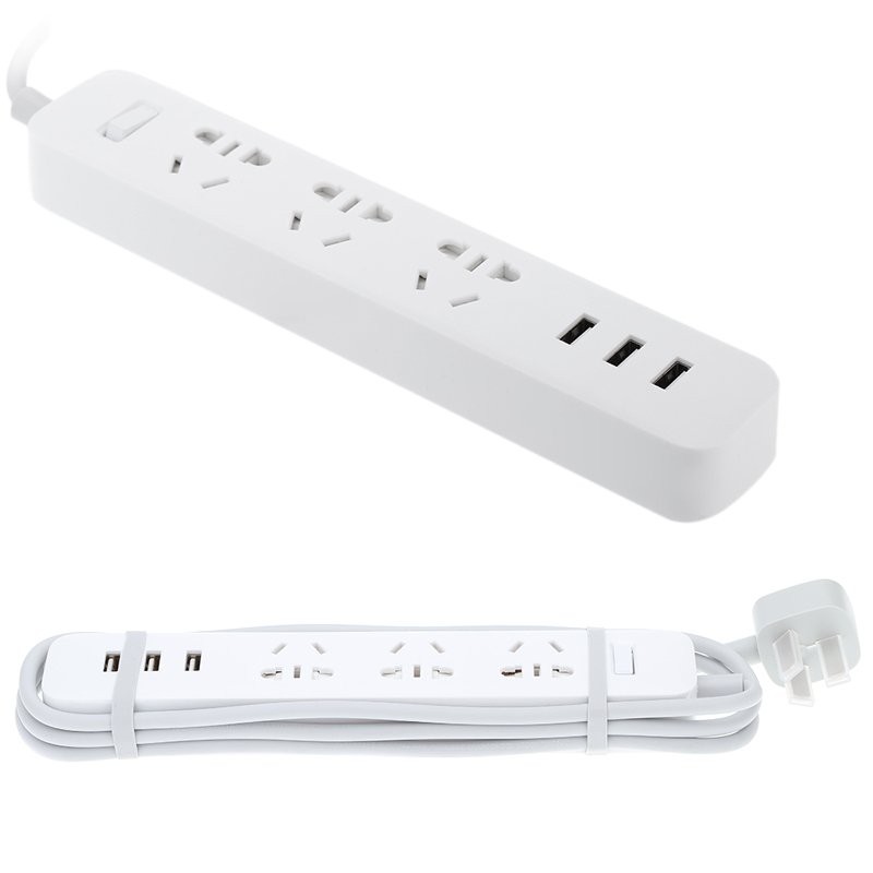 Ổ Cắm Thông Minh Xiaomi Mi Power Strip 3 Ổ Cắm 3 Cổng USB - HAPOS