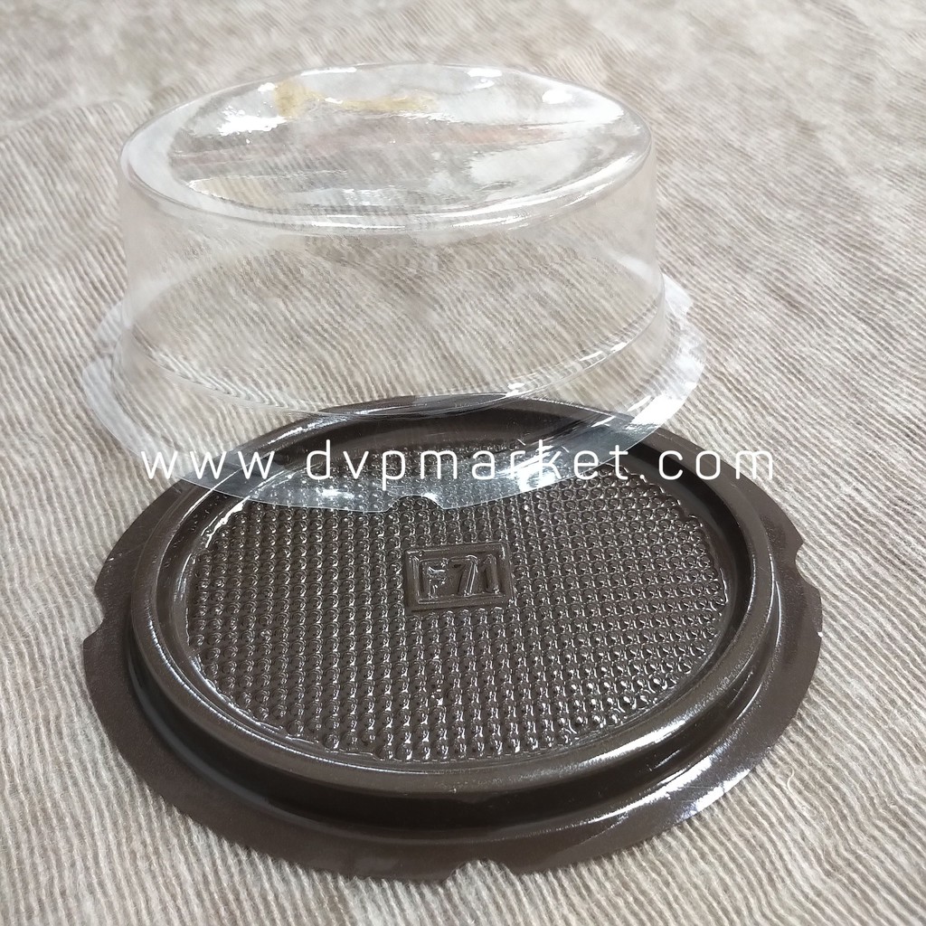 Hộp nhựa đựng bánh hình oval F71