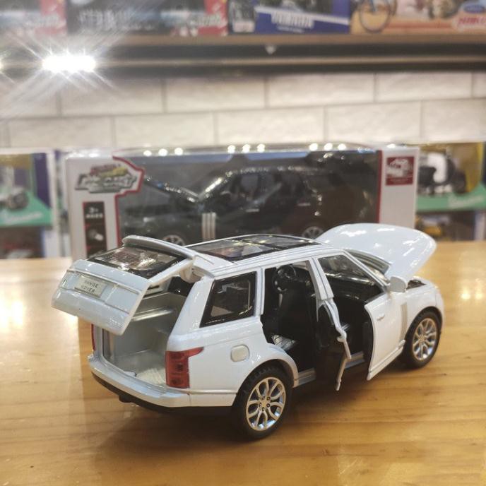 NEW Mô hình hợp kim siêu xe Range Rover tỉ lệ 1:32 màu trắng