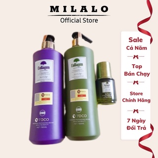 Cặp dầu gội xả phục hồi kích thích mọc tóc chính hãng COLLAGEN TOCO- MILALO