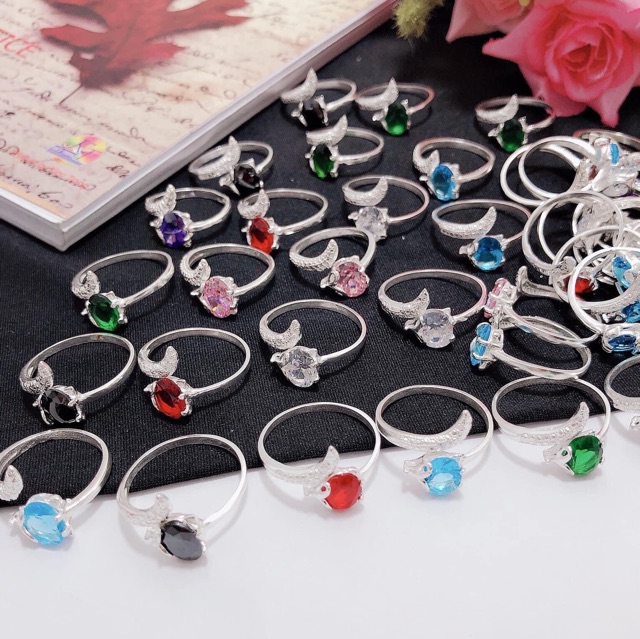 Nhẫn hồ ly bạc nữ PANSY thiết kế hở freesize, nhẫn nữ bạc ta 925 đính đá cao cấp