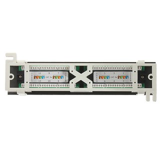 3C CAT5e Pro RJ45 Network Mini Patch Panel Wall Mount Rack Surface Bracket 12 P