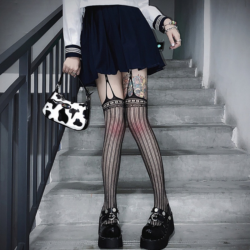 Quần Tất Lưới Co Giãn Phong Cách Lolita Nhật Bản Quyến Rũ Cho Nữ