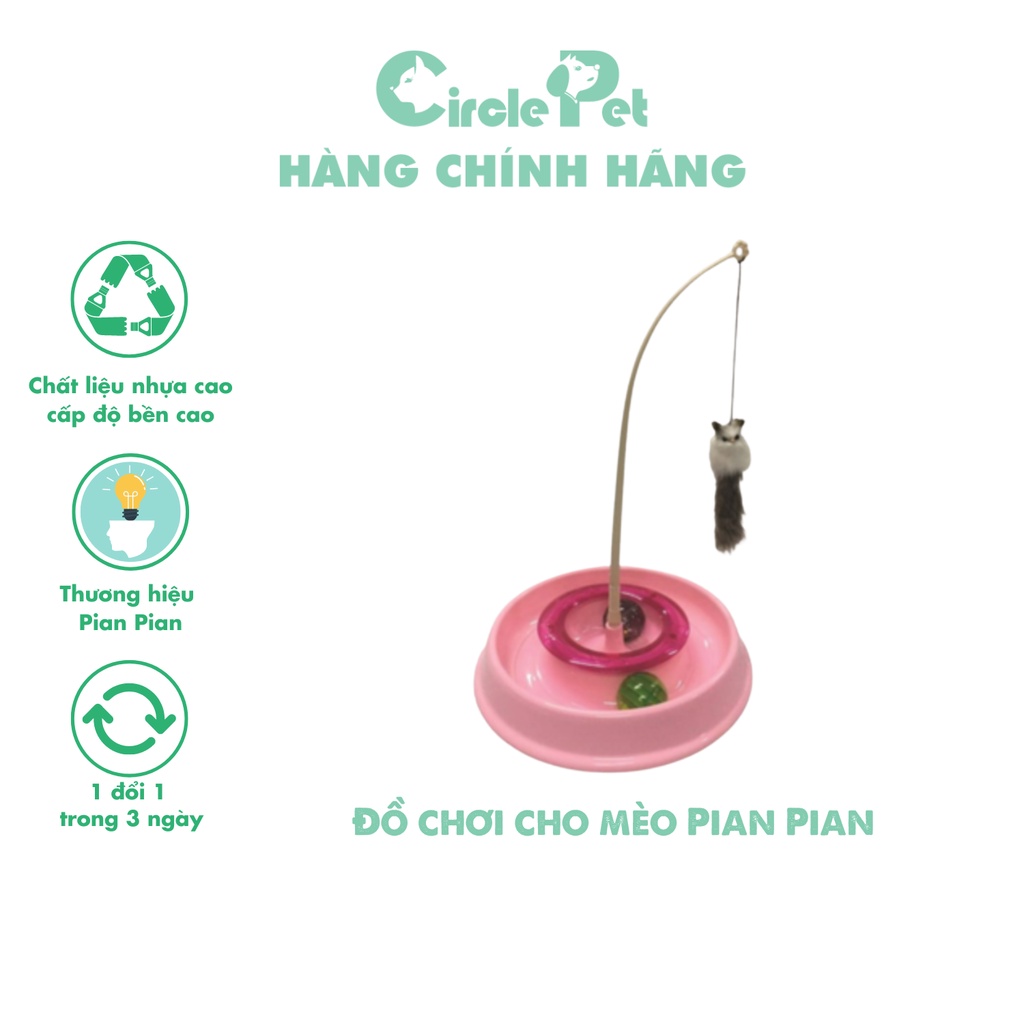 Đồ Chơi Cho Mèo Pian Pian Đáy Tròn Nhiều Màu Giúp Giảm Stress Tăng Cường Sức Khỏe - Circle Pet