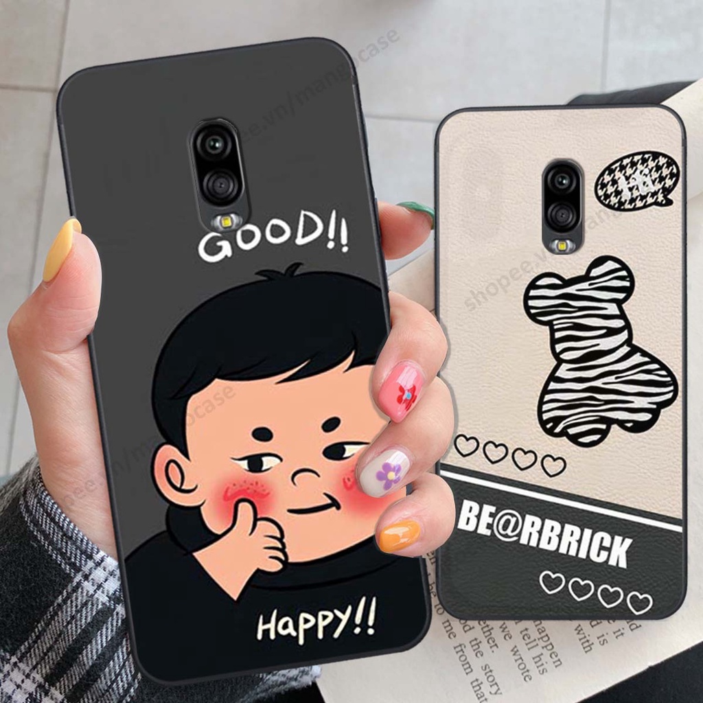 Ốp lưng Samsung J7 Plus / J7+ in hình happy nice, bé gấu đáng yêu