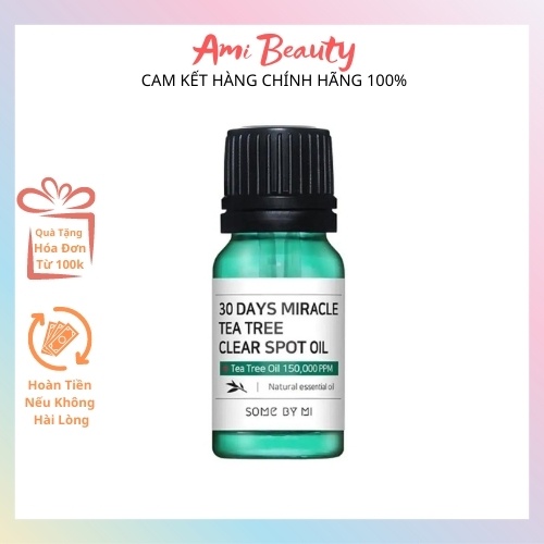 Tinh dầu tràm trà Some By Mi 30 Days Miracle Tea Tree Clear Spot Oil 10ml