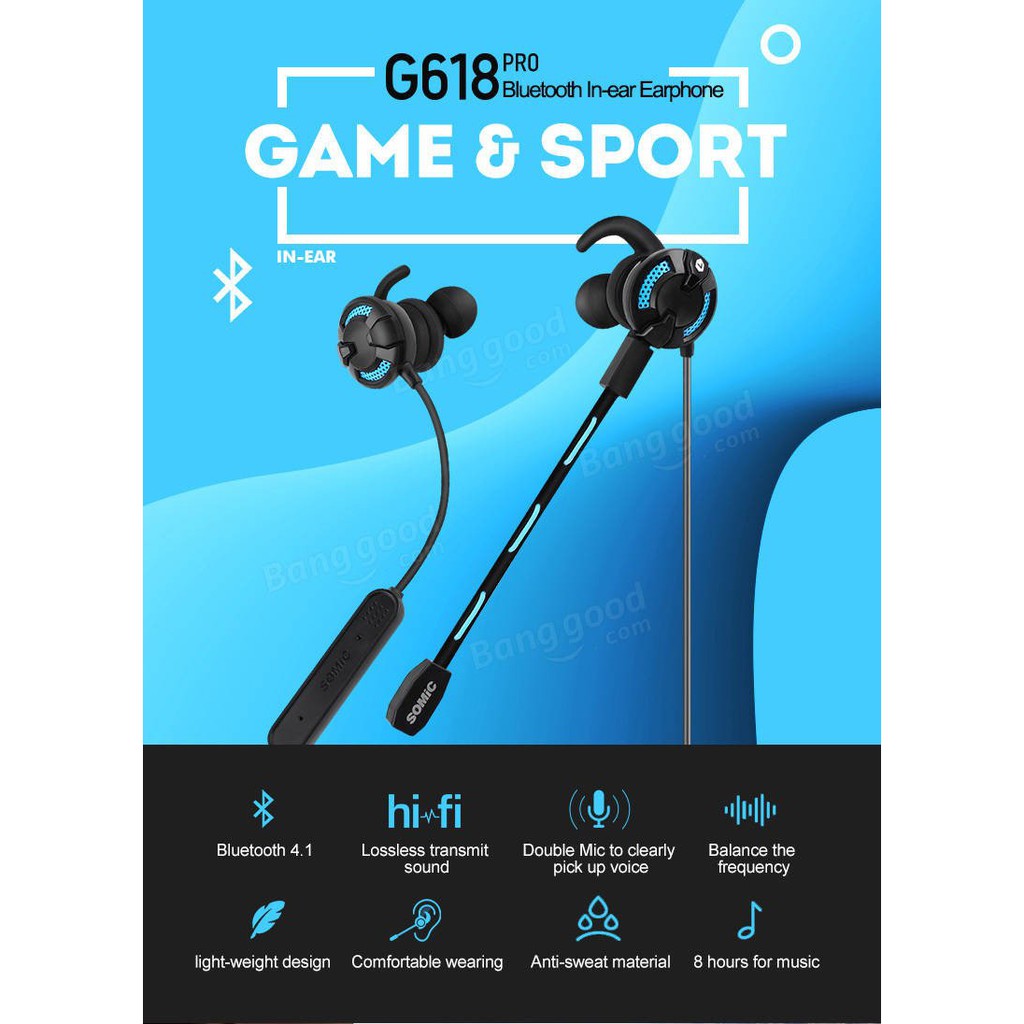 Tai nghe Bluetooth SOMIC G618 PRO - Hàng Chính Hãng