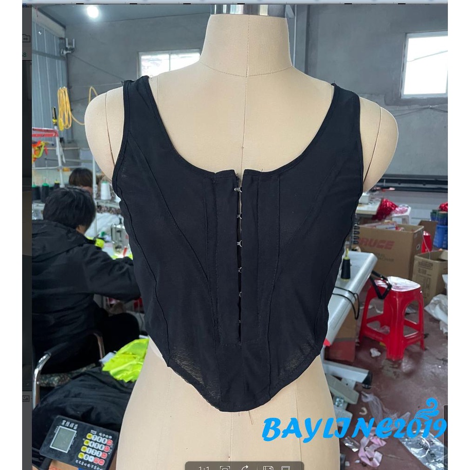 Áo Thun Nữ Không Tay Cổ Chữ U Màu Trắng / Đen