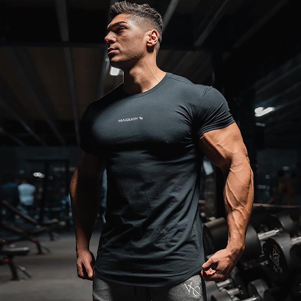 Áo Thun Cotton Tay Ngắn Thoải Mái Cho Nam