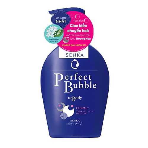 Sữa tắm tạo bọt Senka Perfect Bubble hương hoa tươi mát (500ml)