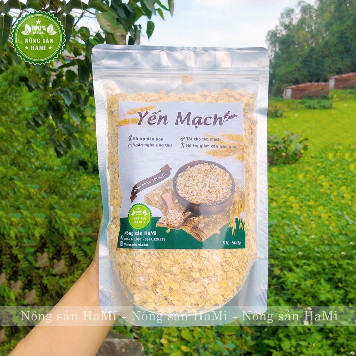 Yến mạch giảm cân HaMi 1Kg nguyên chất, cán vỡ và cán dẹt, hàng nhập khẩu Úc nhiều dinh dưỡng