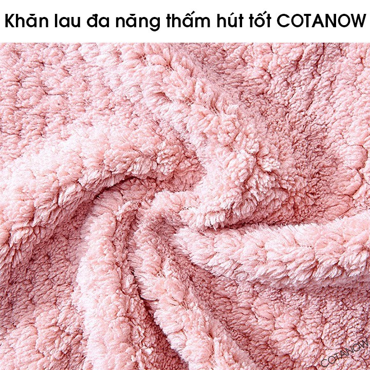 Khăn Lau Bếp Đa Năng Thấm Hút Nước Tốt 24x24cm Có Móc Treo COTANOW