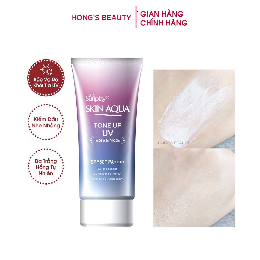 Kem chống nắng SUNPLAY Skin Aqua Tone Up Milk sáng da giữ nước- HONGS BEAUTY