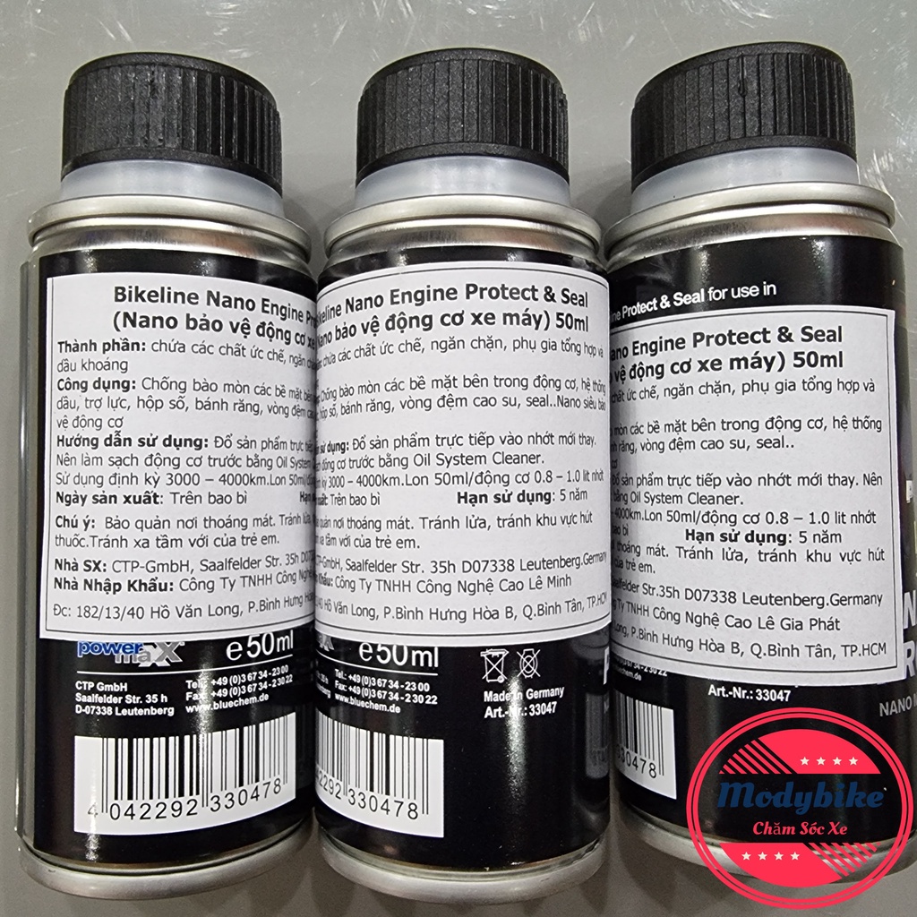 Combo 3 Chai Bluechem Chai Súc động cơ, Vệ sinh hệ thống xăng và Nano Bảo Vệ Động Cơ BLUECHEM