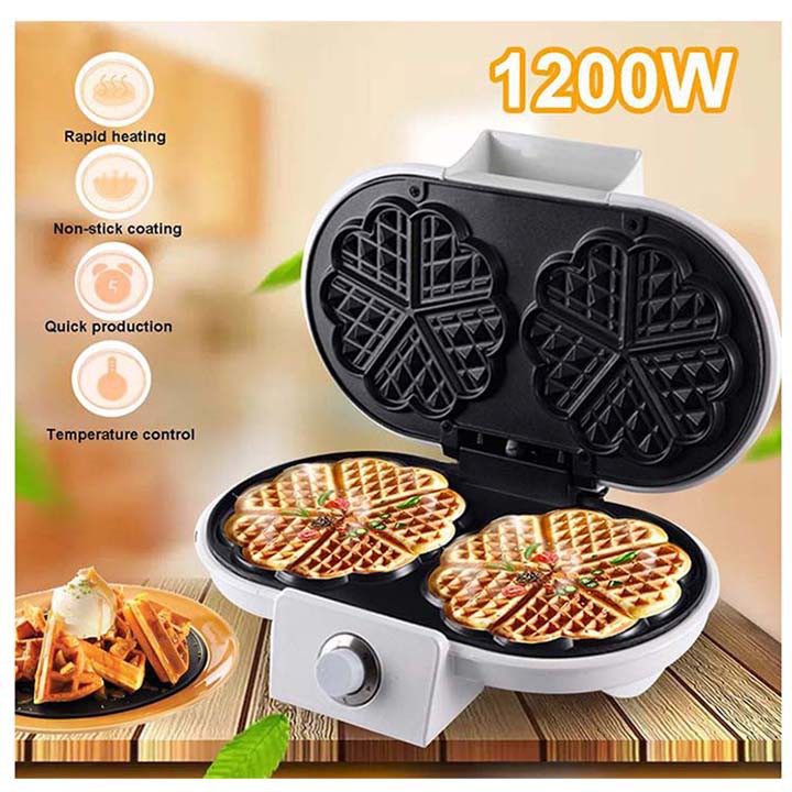 1 Máy làm bánh Waffle, Máy nướng bánh bông lan đôi Chính Hãng Sokany