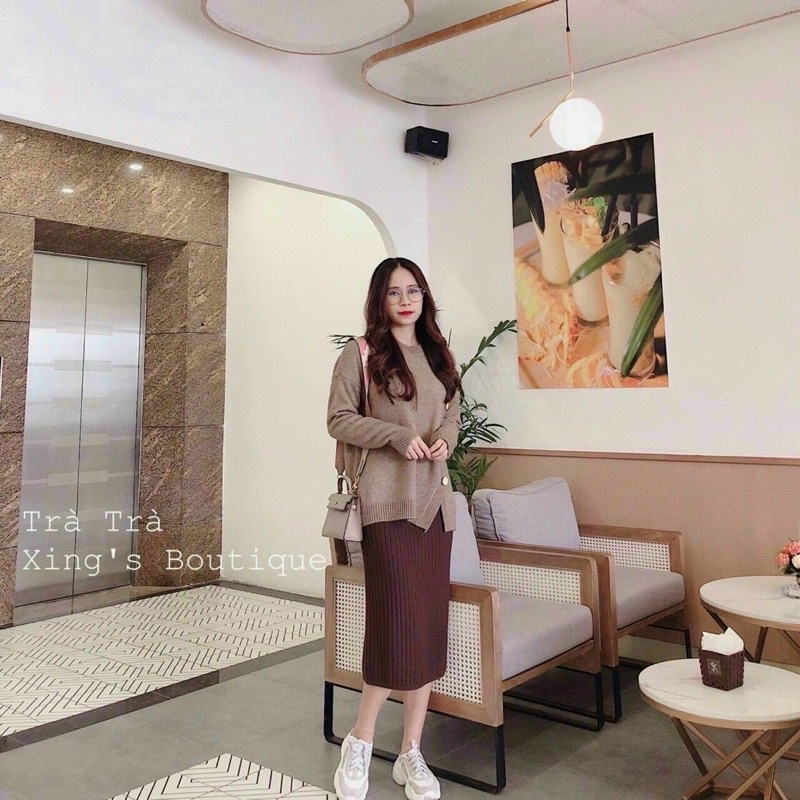 Váy Len Tăm dài.Chất Đẹp.Hàng Quảng Châu