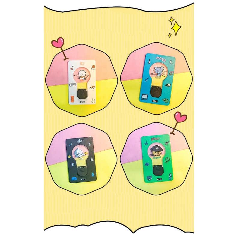 Đèn trang trí để bàn hình các thành viên nhóm nhạc BTS