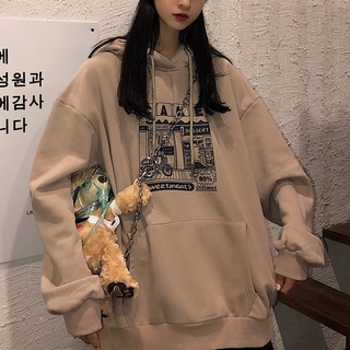 Áo nỉ hoodie nữ form rộng Áo hoodie nữ oversize trơn màu đen xám nâu chất nỉ học sinh sinh viên hàn quốc ulzzang