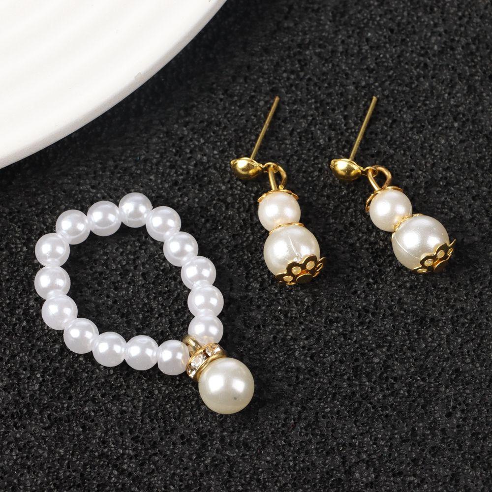 Bông Tai Màu Trắng Thời Trang Cho Búp Bê Tỉ Lệ 1 / 6